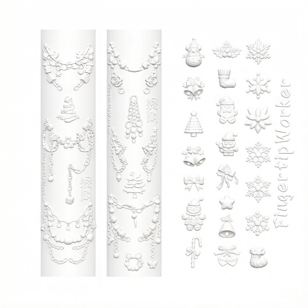 Nail Art Xmas - Stampo in Silicone 3D per Nail