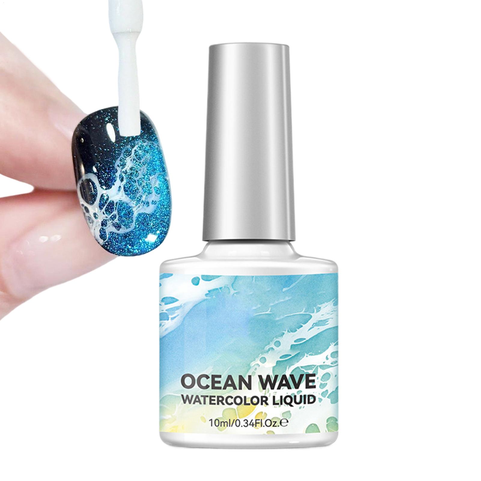 Nail Art One Stroke - Gel per Unghie Bianco Effetto Onde