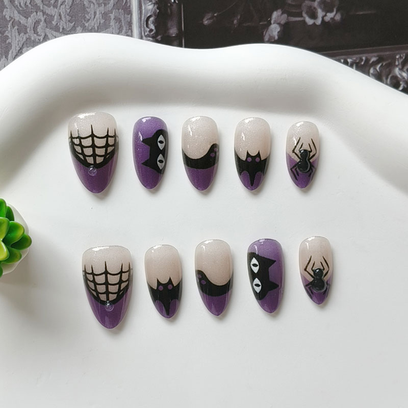 Nail Art Cat Eye - 10 Pezzi Unghie Finte per Donna