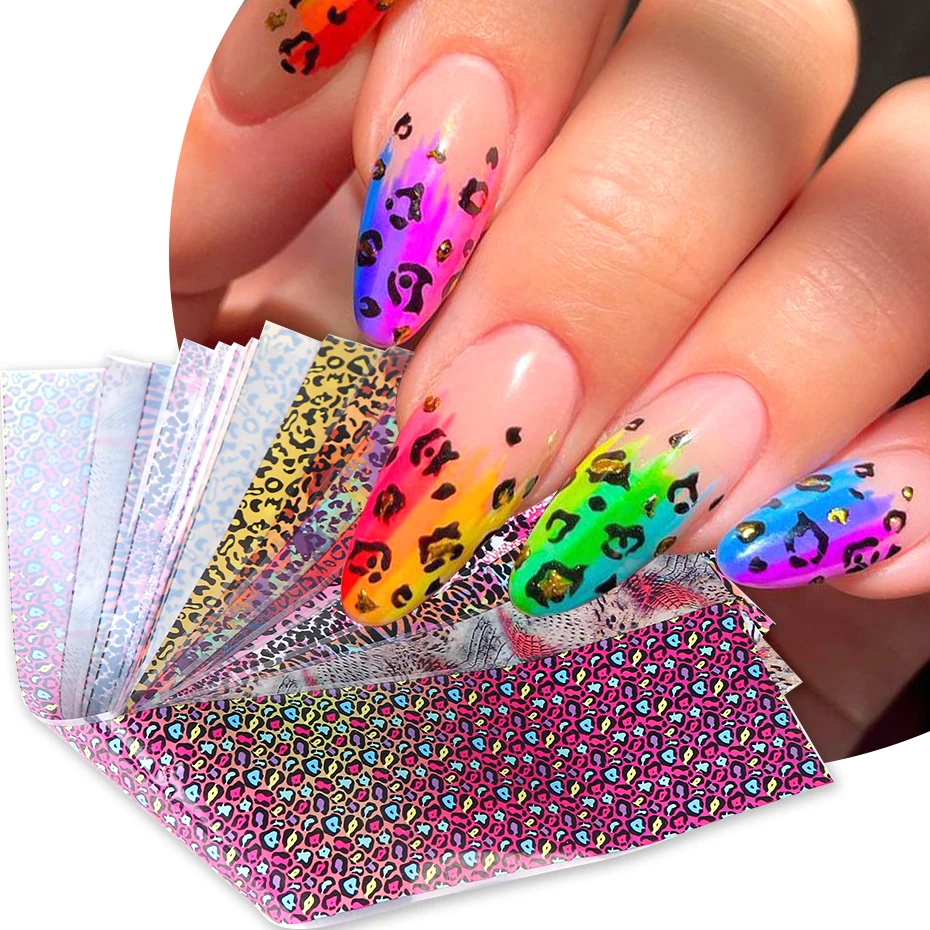 Nail Art Zebra - 10 pezzi di lamina di trasferimento