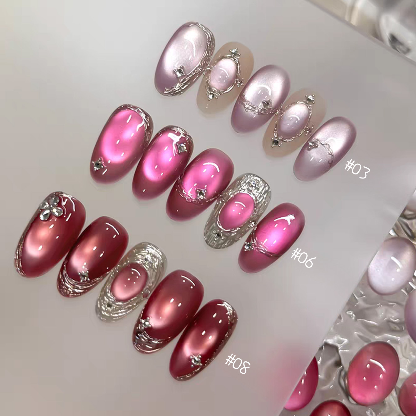 Nail Art Cat Eye Pink - 1 pz TC 2026 Nuova Collezione