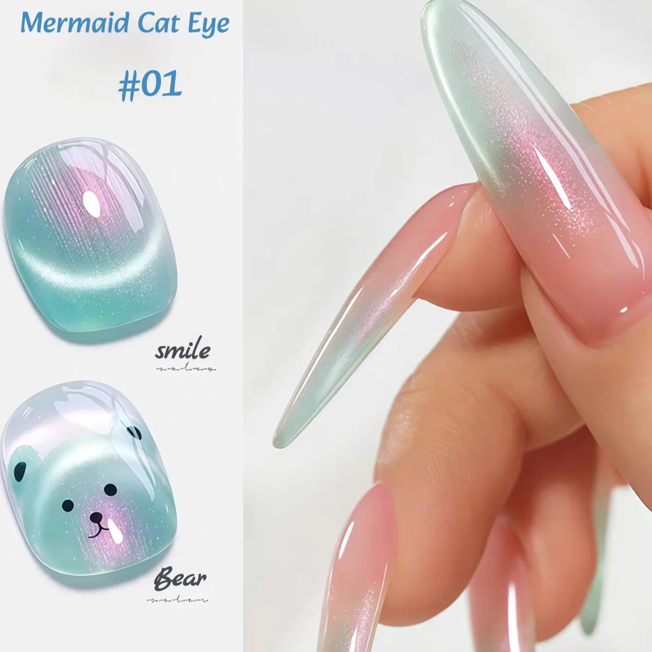 1 pz ZH Smalto per Unghie in G - Nail Art Cat Eye Pink recensione e prezzo