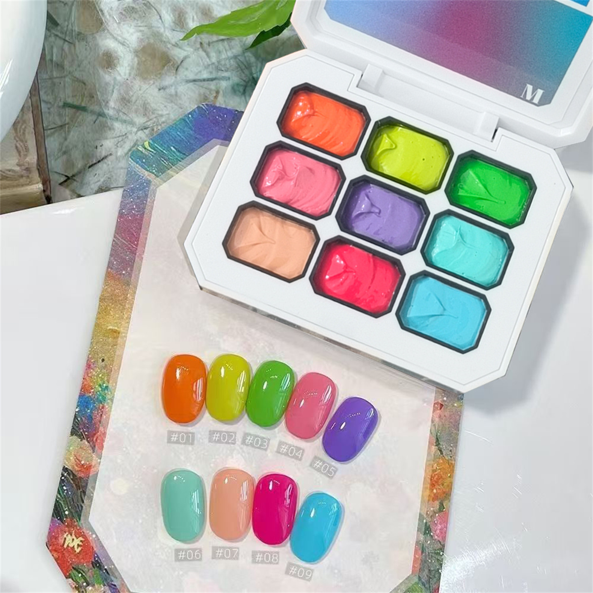 1 pz Smalto Gel Solido 9 Color - Nail Art Halal recensione e prezzo