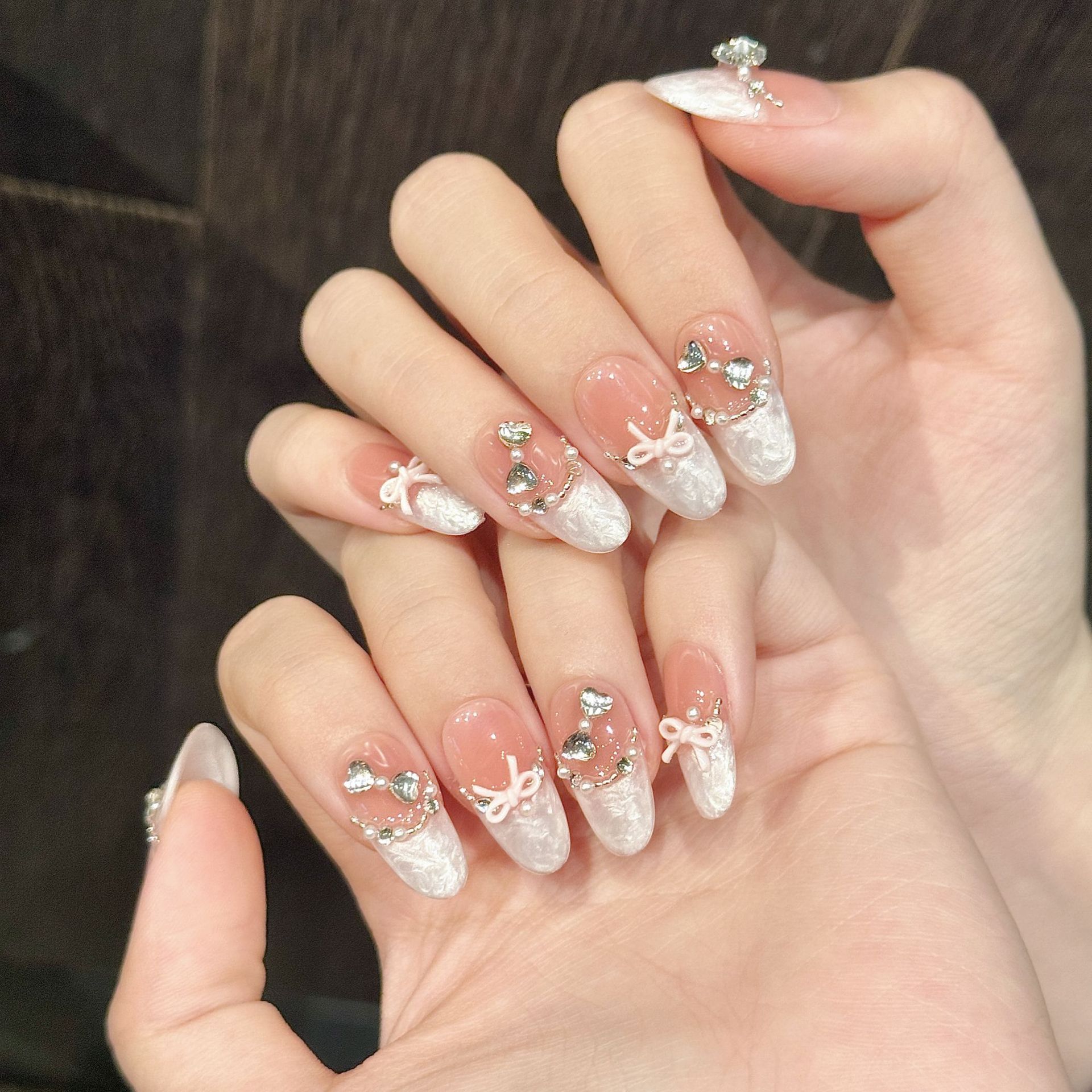 10 pezzi fatti a mano stampa s - Nail Art Pink Cat Eye recensione e prezzo