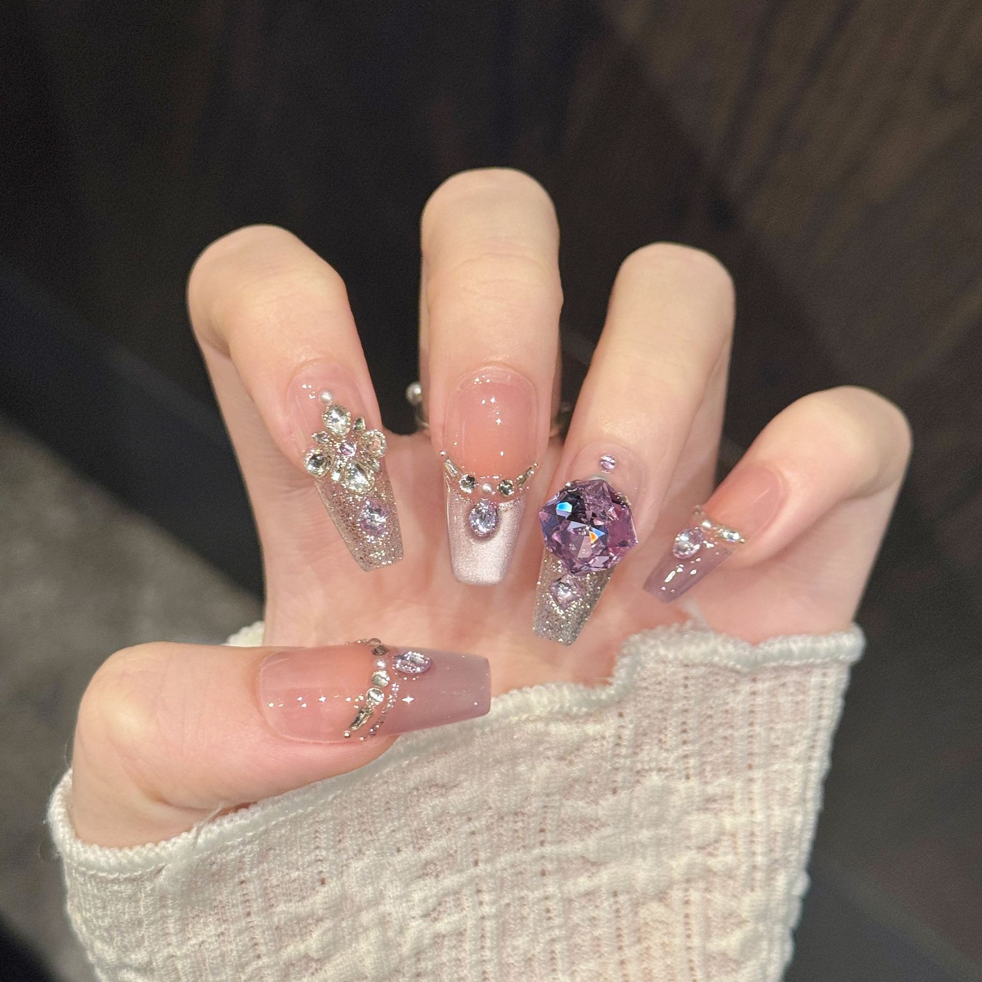 10 pz. Unghie Finte a Pression - Nail Art Emerald recensione e prezzo