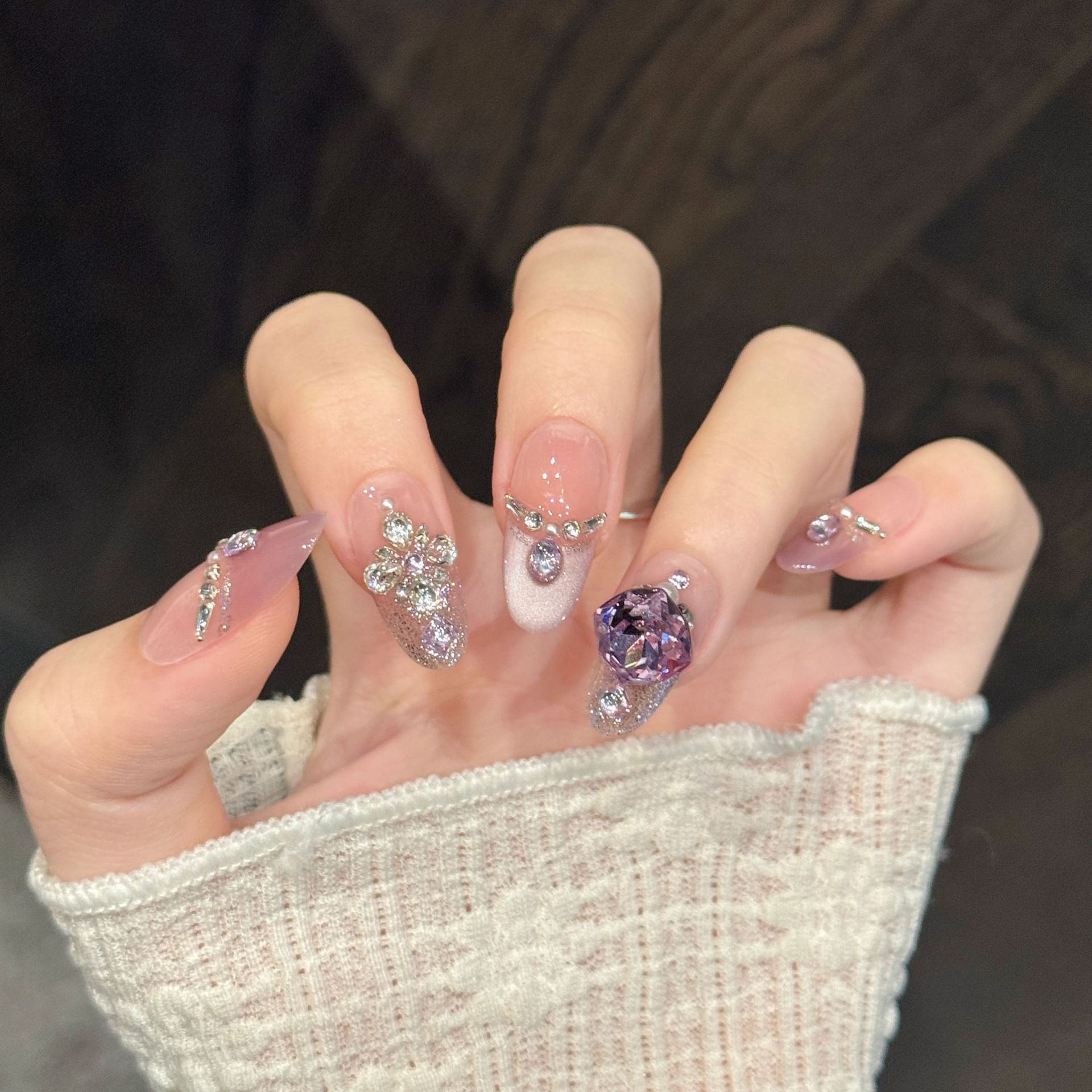 10 pz. Unghie Finte a Pression - Nail Art Emerald recensione e prezzo