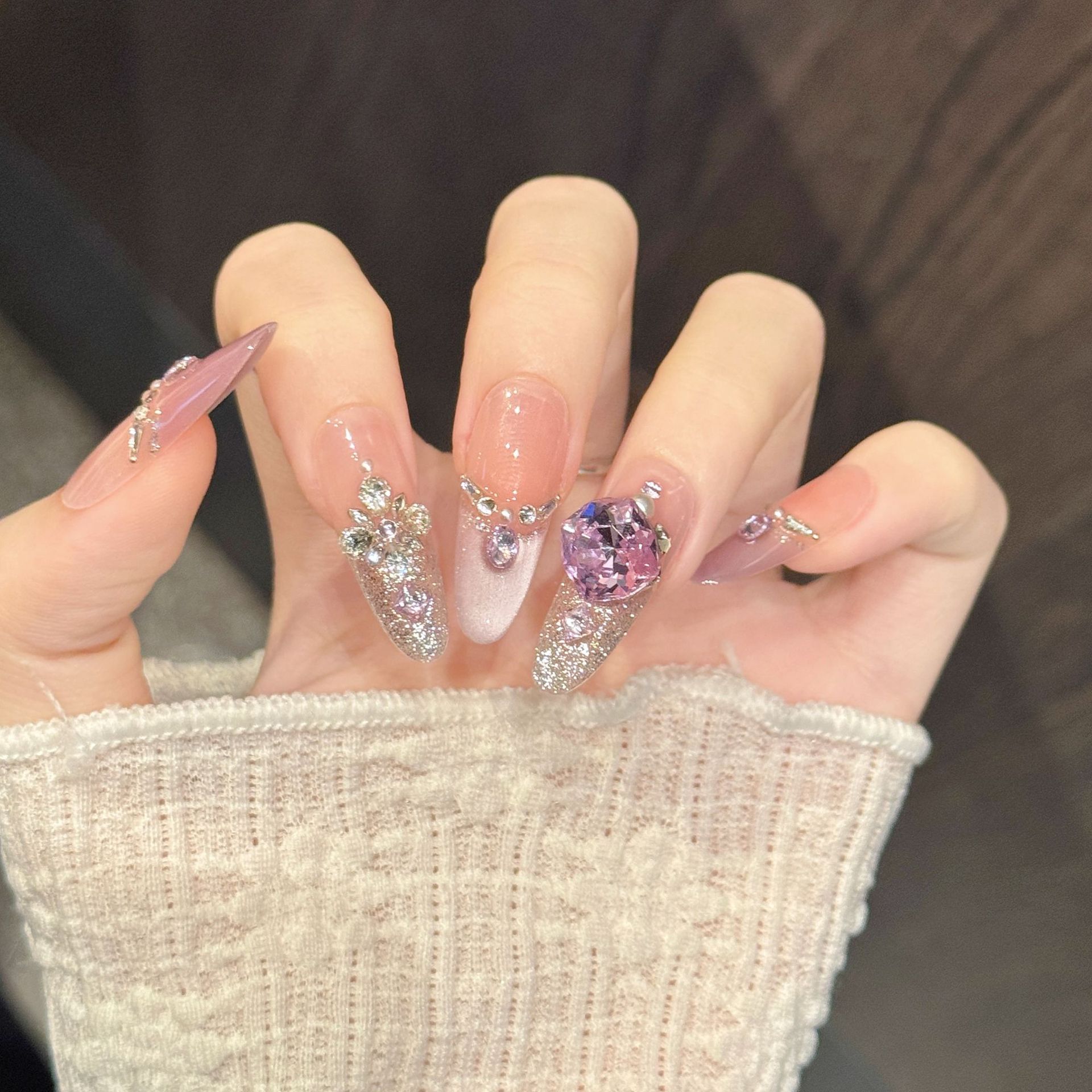 10 pz. Unghie Finte a Pression - Nail Art Emerald recensione e prezzo