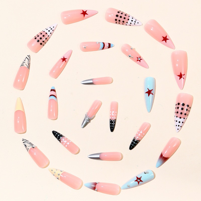 24 Pezzi Unghie Finte Lunghe S - Nail Art Zebra recensione e prezzo