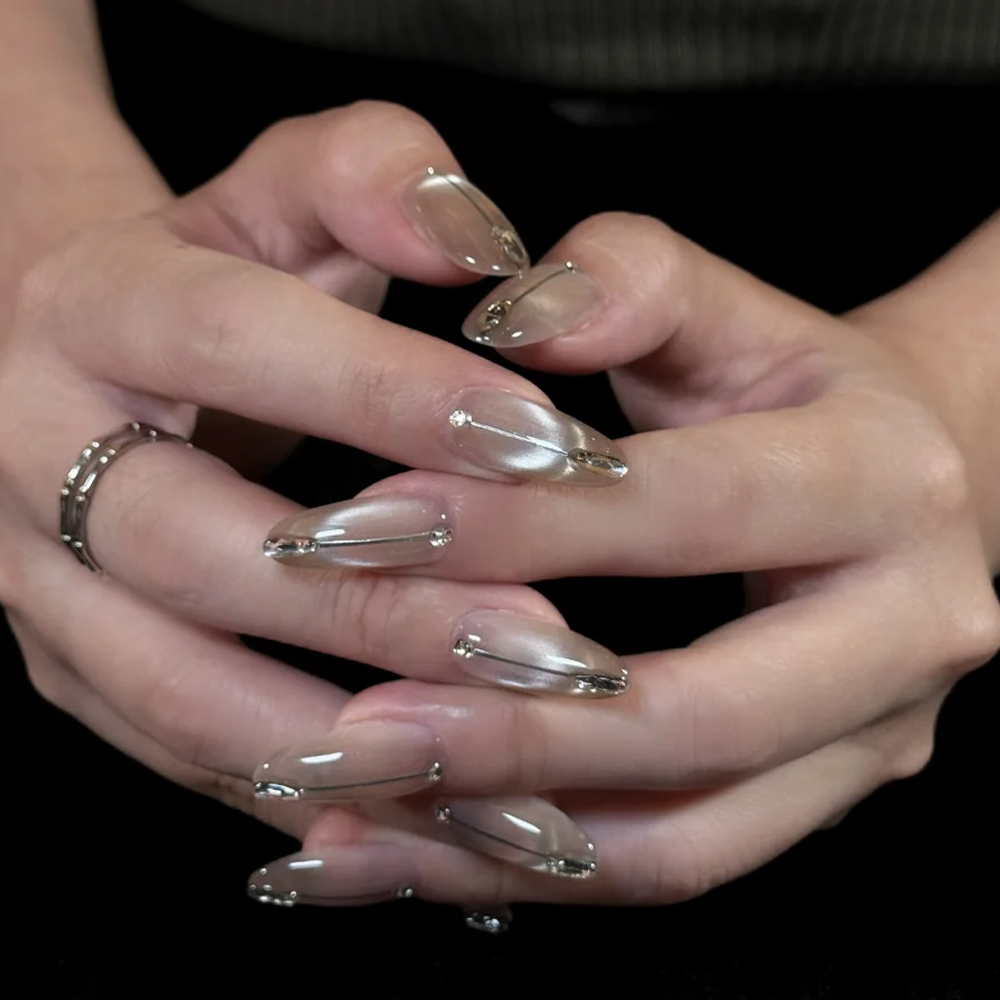 5D a forma di U francese Cat E - Nail Art Cat Eye Pink recensione e prezzo