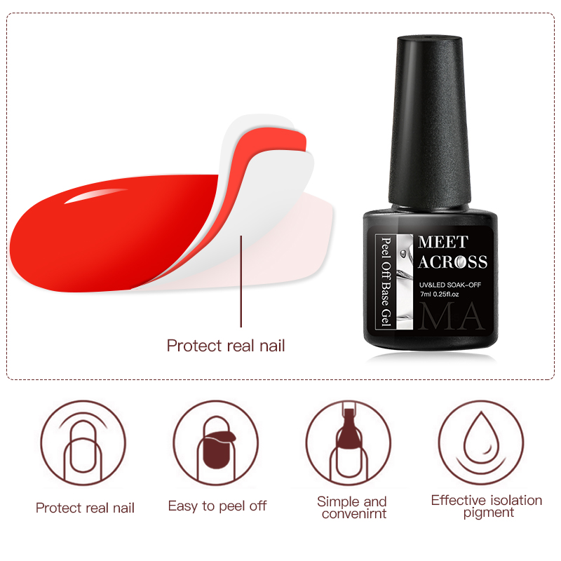 MEET ACROSS 7ml Peel Off Gel B - Peel Off Base Coat recensione e prezzo