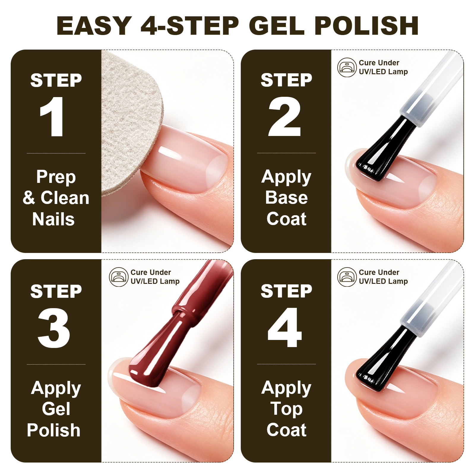 LIMEGIRL Set di Smalti Gel per - Nail Art Burgundy recensione e prezzo