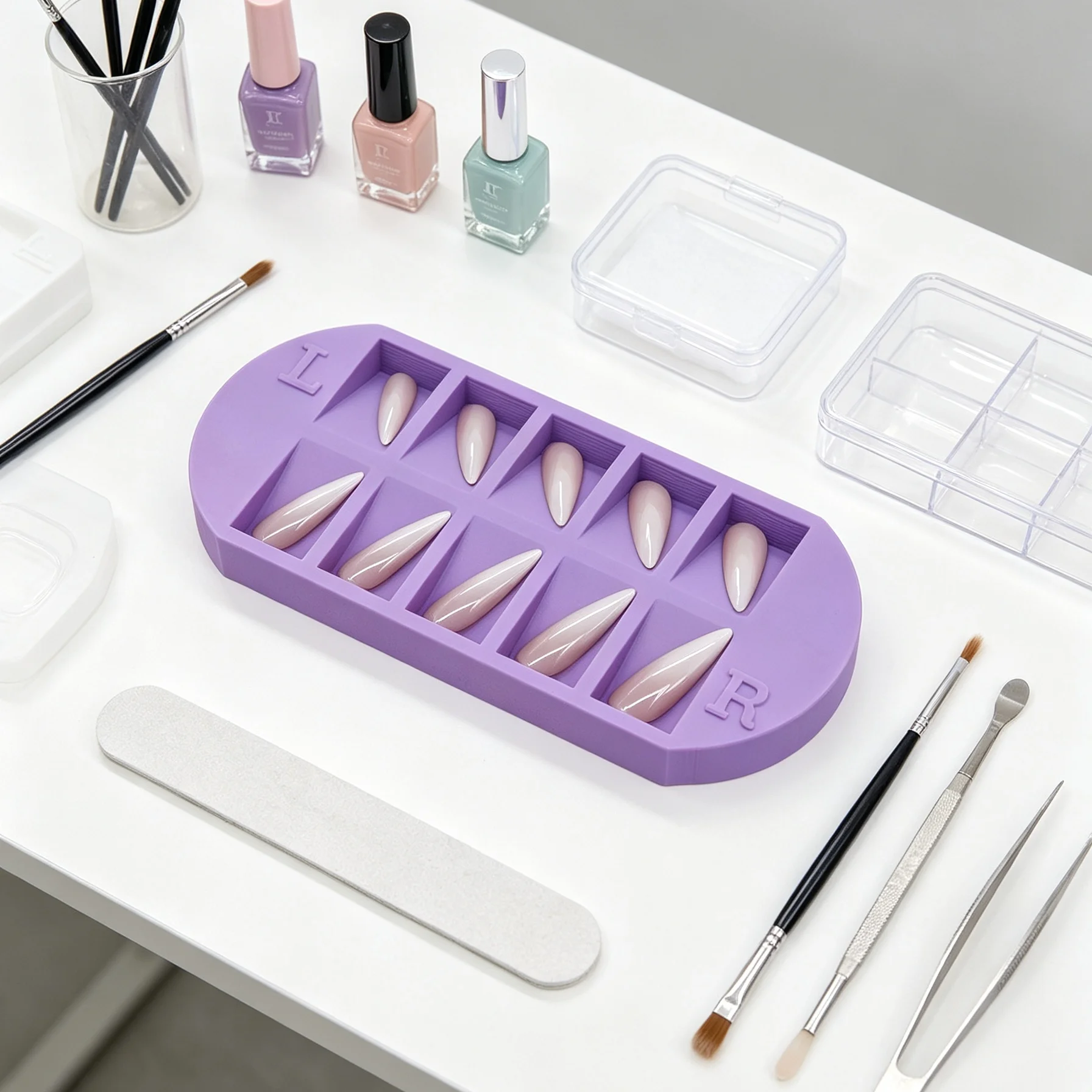 Vassoio porta-punte per unghie - Nail Art Halal recensione e prezzo