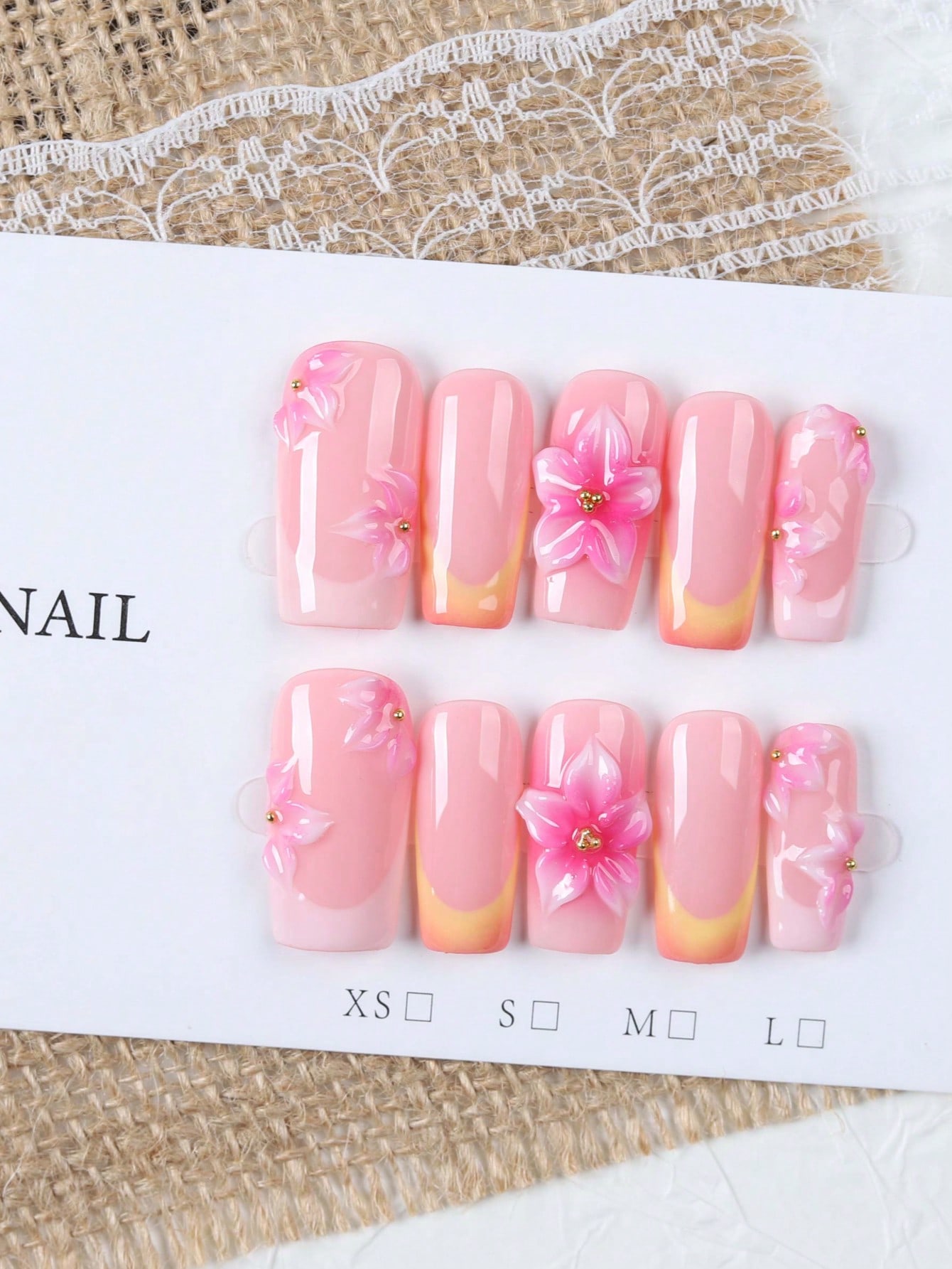 10 pezzi di unghie finte retta - Nail Art Gold recensione e prezzo