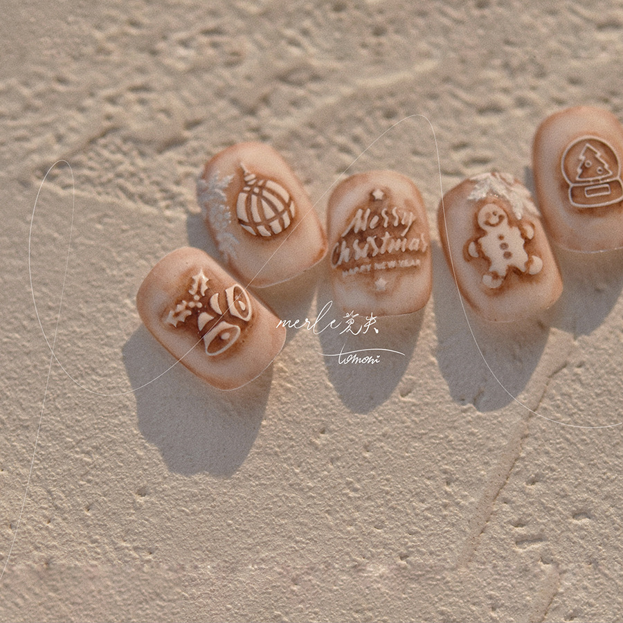 5D rilievo bianco puro buon na - Nail Art Xmas recensione e prezzo