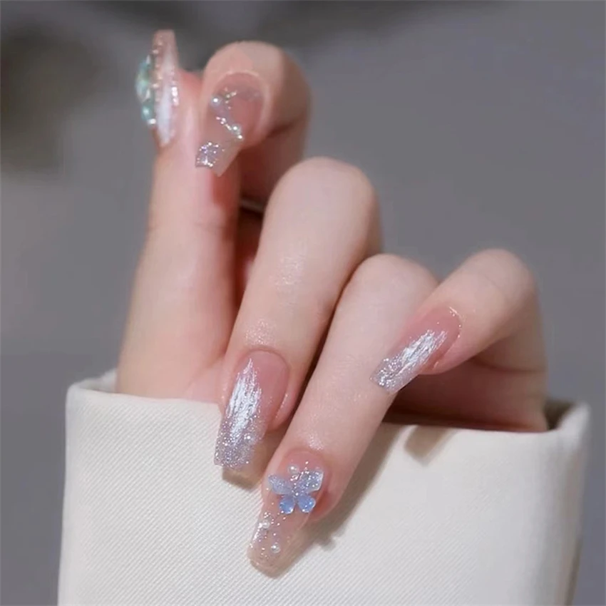 24 pz/set Natale Lungo Acrilic - Nail Art Xmas recensione e prezzo