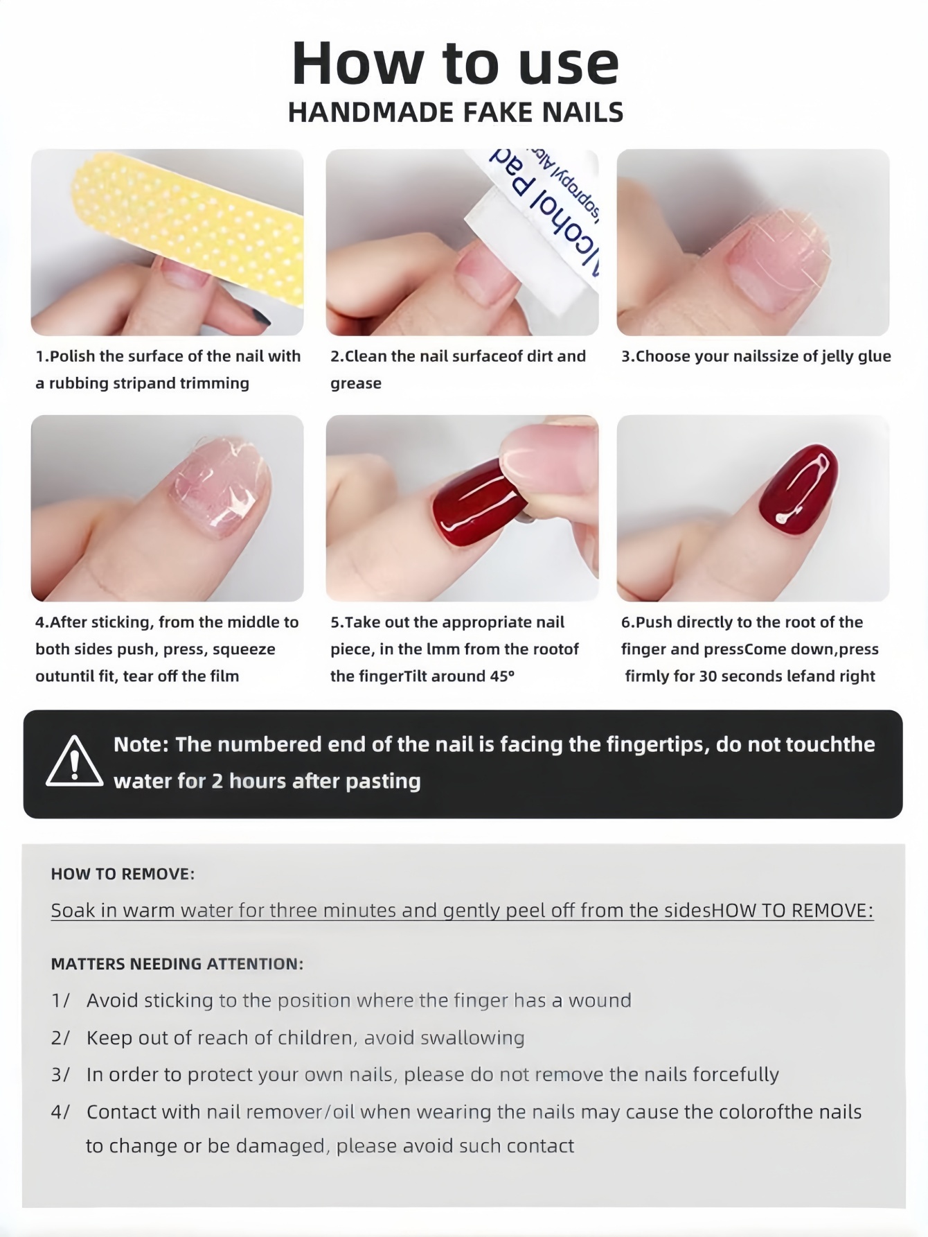 10 Unghie Finte Lunghe a Gocci - Nail Art Burgundy recensione e prezzo