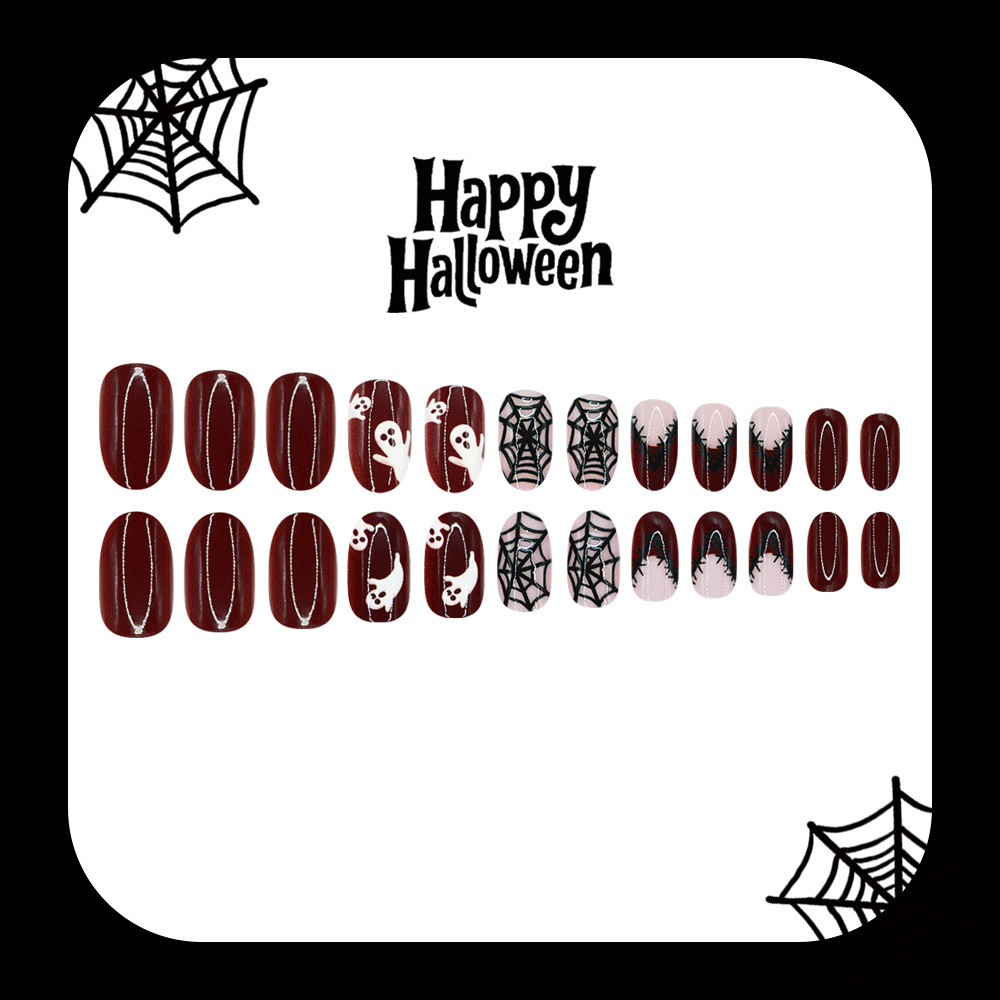 Set di 24 Unghie Finte per Hal - Nail Art Burgundy recensione e prezzo