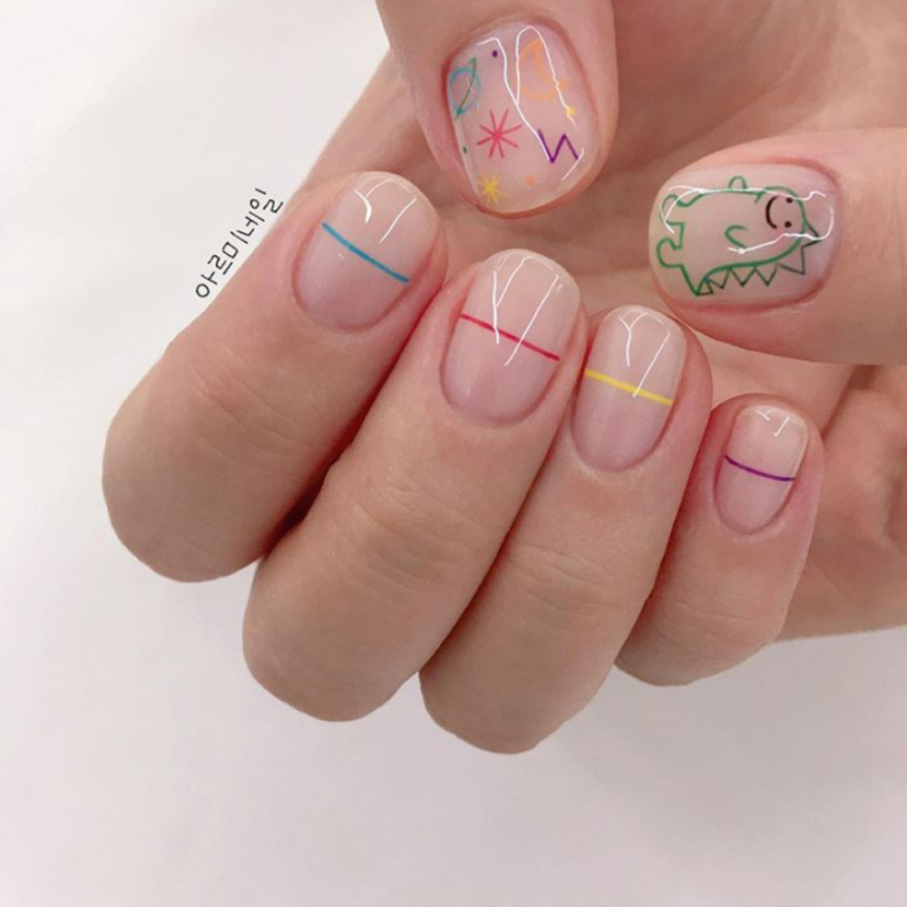 1 Pezzo Adesivo per Unghie Kaw - Nail Art One Stroke recensione e prezzo