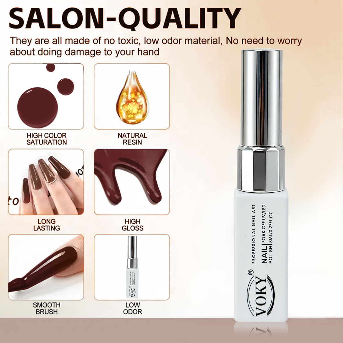 VOKY Nuovo Smalto per Unghie i - Nail Art Burgundy recensione e prezzo
