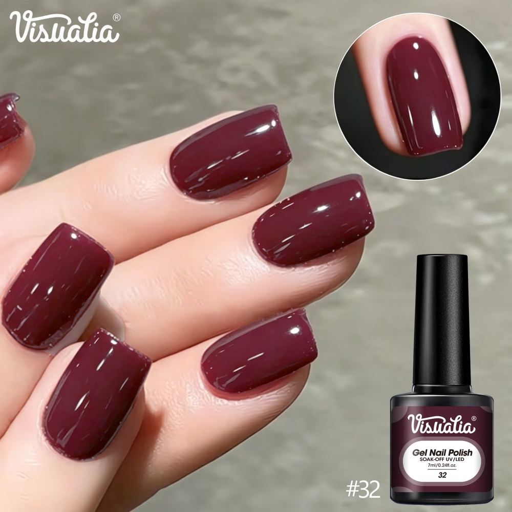 Visuatia Gel per Unghie Rosso  - Nail Art Burgundy recensione e prezzo
