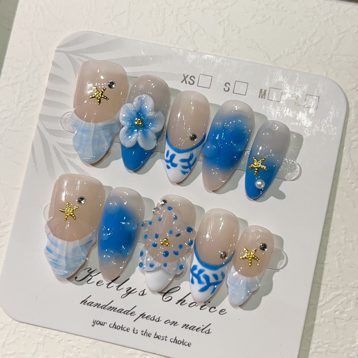 10 pezzi Summer Island Style u - Nail Art Gold recensione e prezzo