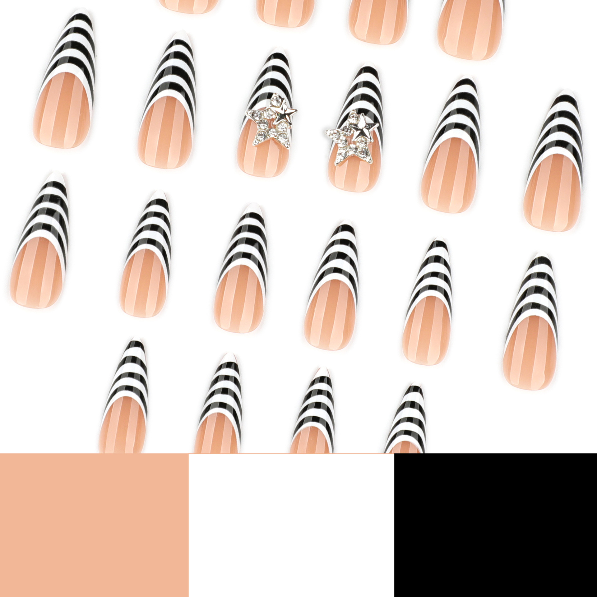 24 pezzi strisce zebrate bianc - Nail Art Zebra recensione e prezzo