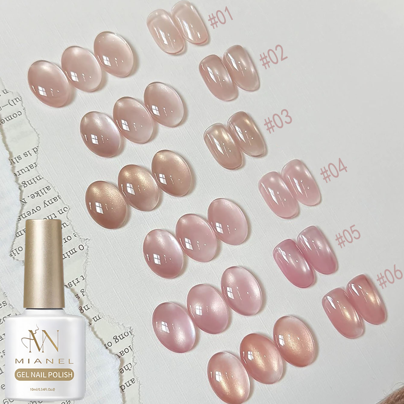 MIANEL 10ML Smalto Semipermane - Nail Art Pink Cat Eye recensione e prezzo