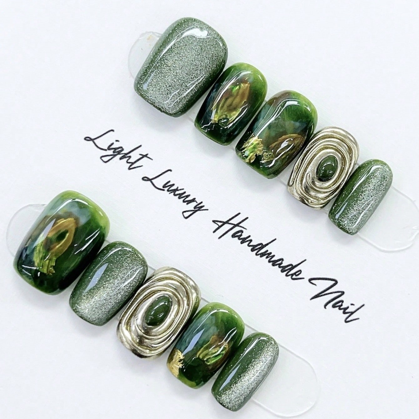 10 pezzi di unghie finte quadr - Nail Art Emerald recensione e prezzo