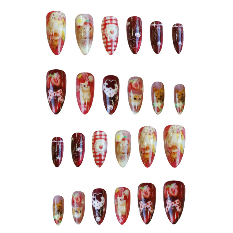 24 pezzi fragola occhio di gat - Nail Art Cat Eye recensione e prezzo