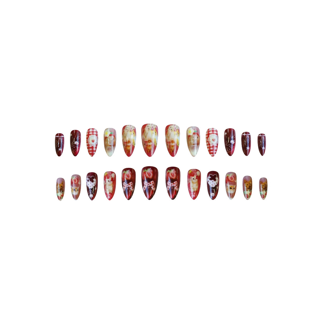 24 pezzi fragola occhio di gat - Nail Art Cat Eye recensione e prezzo